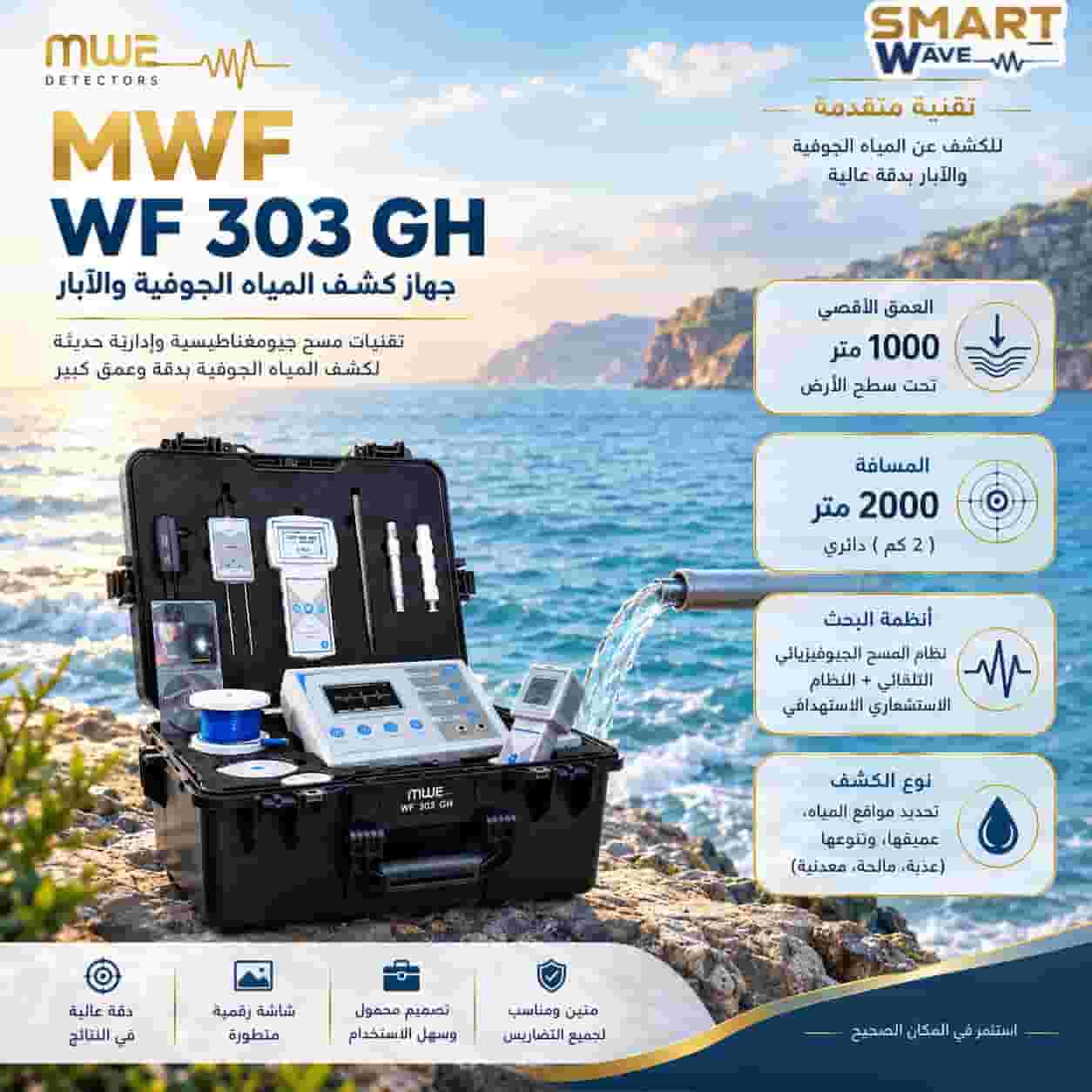 💧 اكتشف سر المياه الجوفية بأقوى تقنية 💧جهاز WF303 من شركة MWF 💧 اكتشف سر المياه الجوفية بأقوى تقنية 💧جهاز WF303 من شركة MWF